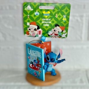 New Disney Blue Book Stitch Christmas Ornament